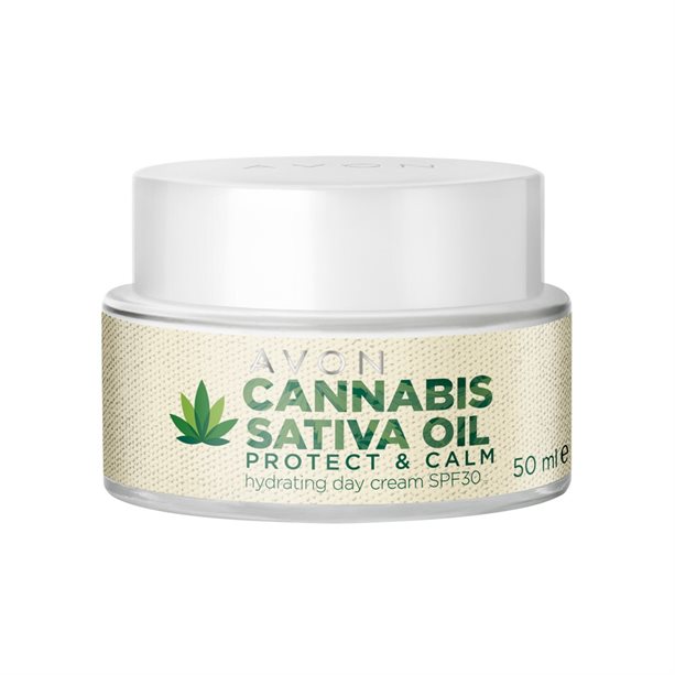 Kojący krem na dzień z olejem konopnym i SPF30