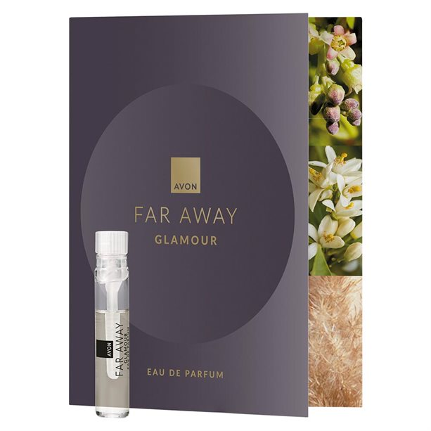 Woda perfumowana Far Away Glamour - ulotka z próbką