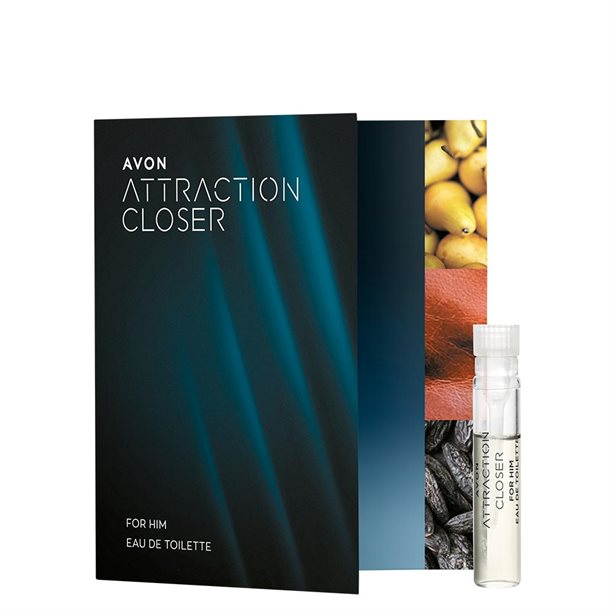 Woda toaletowa Attraction Closer dla Niego - ulotka z próbką