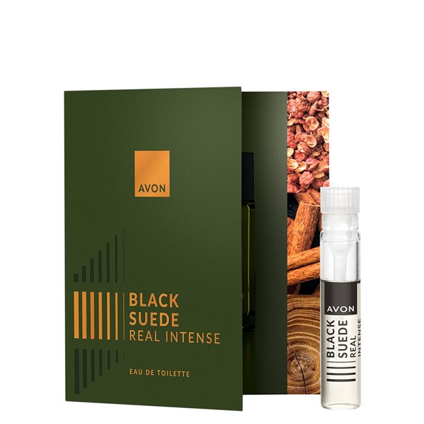 Woda toaletowa Black Suede Real Intense - ulotka z próbką