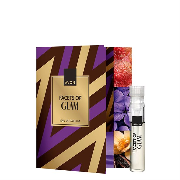 Woda perfumowana Facets of Glam – ulotka z próbką