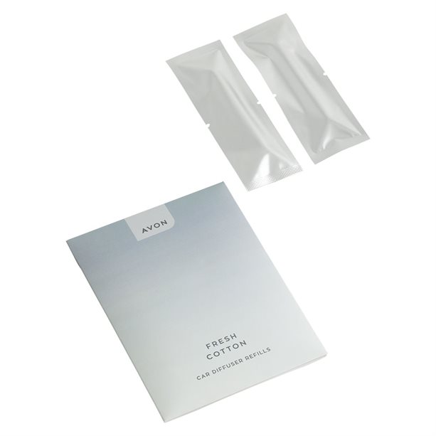 Zestaw 2 wkładów do odświeżacza powietrza do samochodu Świeża bawełna