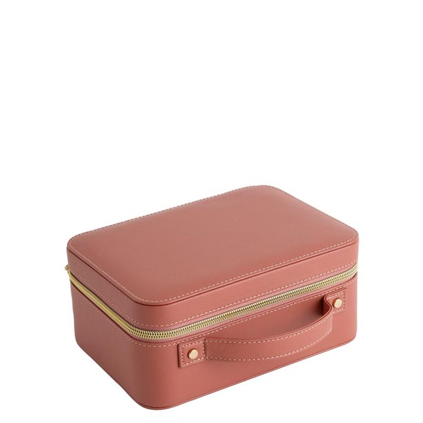 Luksusowy kuferek z lusterkiem na kosmetyki