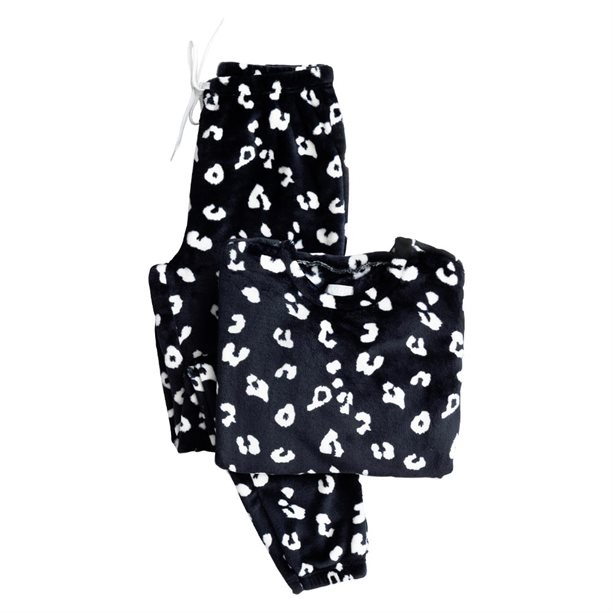 Polarowy dres w panterkę - XL