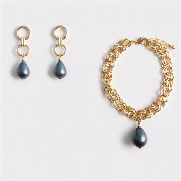 Komplet biżuterii Lestari - czarny