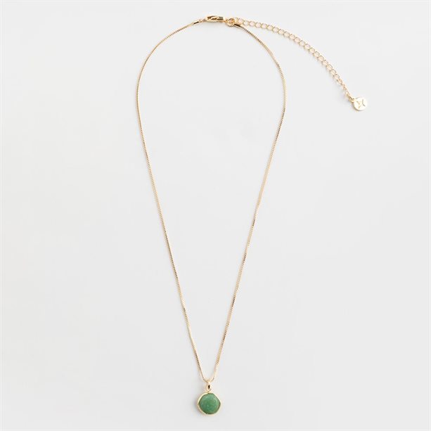 Naszyjnik z półszlachetnymi kamieniami Seren - Różowy kwarc