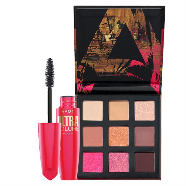 Zestaw kosmetyków Ultra: tusz i paletka Roses