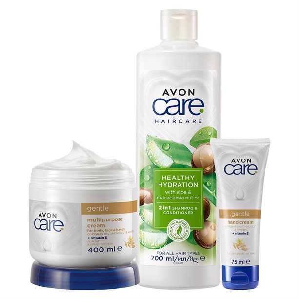 Zestaw delikatnych kosmetyków Odżywienie