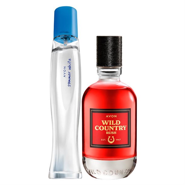 Zestaw zapachów dla dwojga: Summer White & Wild Country Rush